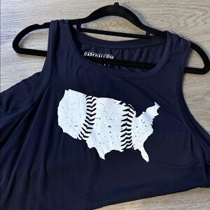 Baseballism Tank Top with USA Baseball Design